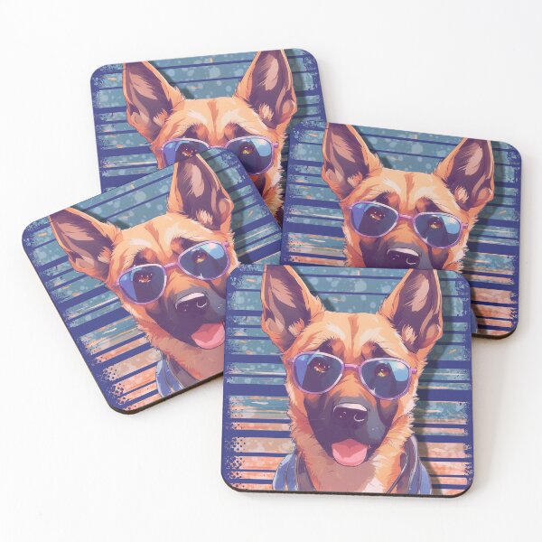 Item preview, Dog with sunglasses, nostalgia colors designed and sold by Time4Space.