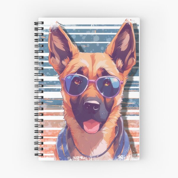 Aperçu de l'œuvre Chien avec lunettes de soleil, couleurs nostalgie créée et vendue par Time4Space.