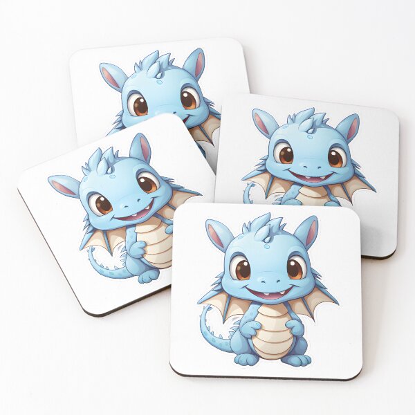Item preview, Cute Blue Kawaii Dragon designed and sold by ShepherdsPieMan.