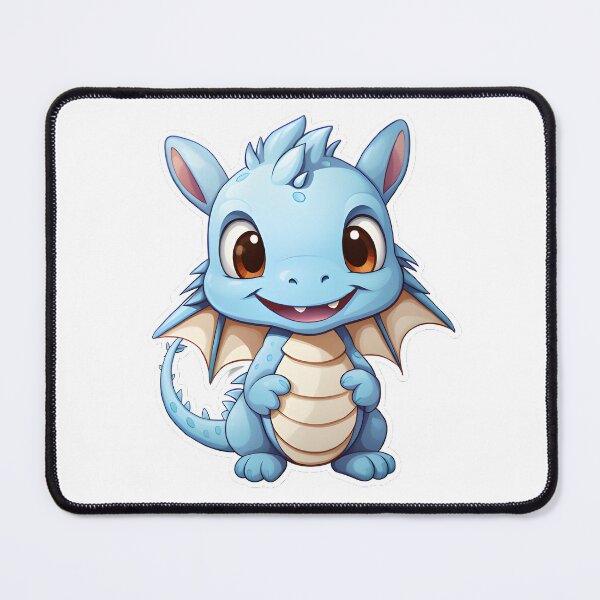 Item preview, Cute Blue Kawaii Dragon designed and sold by ShepherdsPieMan.