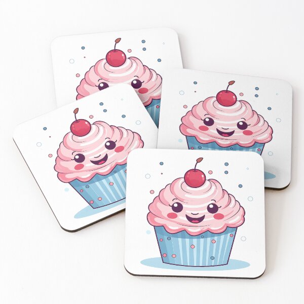 Item preview, Cherry Cupcake Sticker designed and sold by ArtMotionFlow.