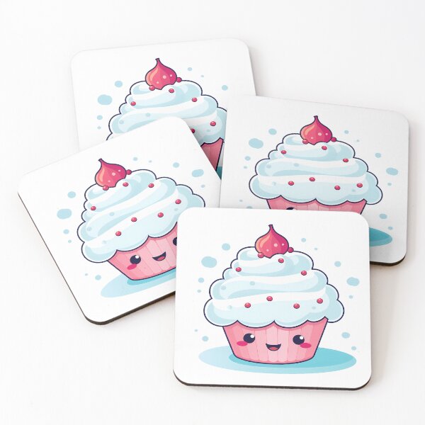 Item preview, Sweet Cherry Cupcake Sticker designed and sold by ArtMotionFlow.