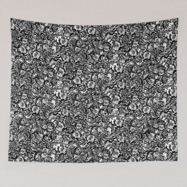 Aperçu de l'œuvre Une mer de roses noires et blanches créée et vendue par FlowerandDesing.