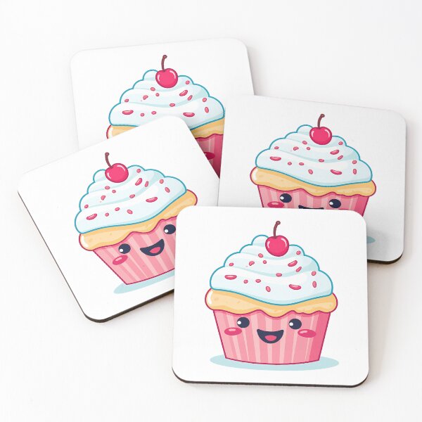 Item preview, Sweet Cherry Cupcake Sticker designed and sold by ArtMotionFlow.