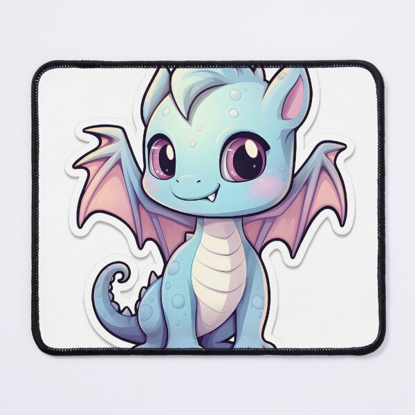 Item preview, Cute Kawaii Dragon with a Wonky Tooth designed and sold by ShepherdsPieMan.