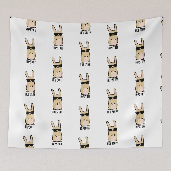 Item preview, Hop Stuff Funny Bunny Rabbit Puns  designed and sold by punnybone.
