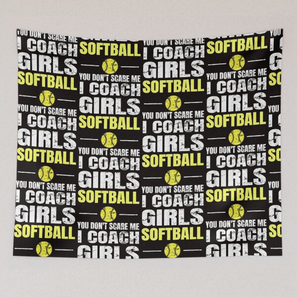 Item preview,  You Don't Scare Me I Coach Girls Softball Coaches designed and sold by MonserraParker.
