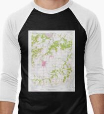USGS TOPO Map Kansas KS Pleasanton 512285 1958 24000 Men's Baseball ¾ T-Shirt