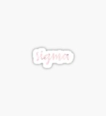Pink Marble Sigma Sticker