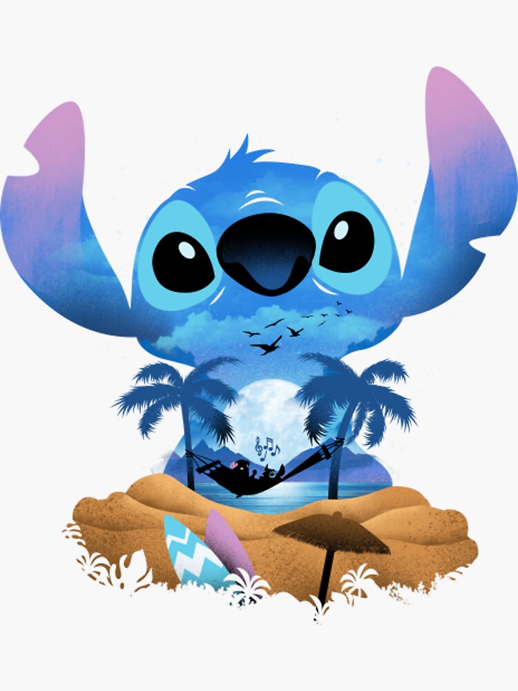 Lilo And Stitch Sticker for Sale by FreshFlowerShop