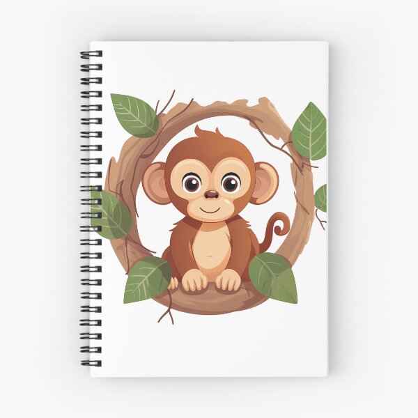 Item preview, Cute Monkey Sticker designed and sold by ArtMotionFlow.