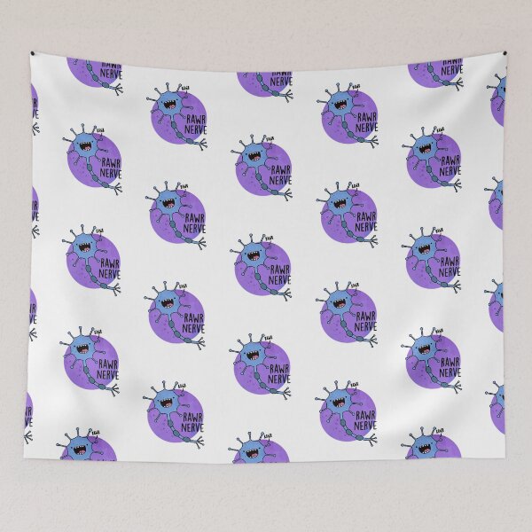 Item preview, Rawr Nerve Neuron Funny Nerve Puns  designed and sold by punnybone.