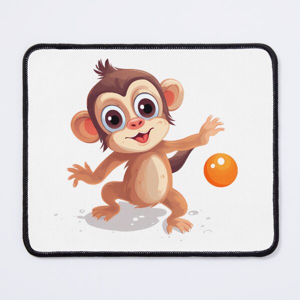Item preview, Cute Monkey Sticker designed and sold by ArtMotionFlow.