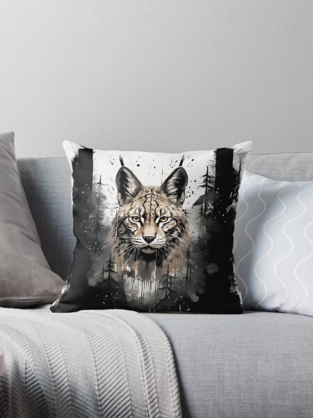 Item preview, Bobcat in the Rorschach Forest designed and sold by candlewithhare.