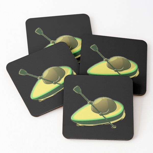 Aperçu de l'œuvre Kayak - Avocado Rowing mignon SKY créée et vendue par MonserraParker.