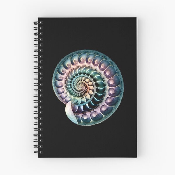 Item preview, Fibonacci, spiral, sea shell, nautilus, snail, phi, symbol, golden ratio, geometry designed and sold by nitty-gritty.