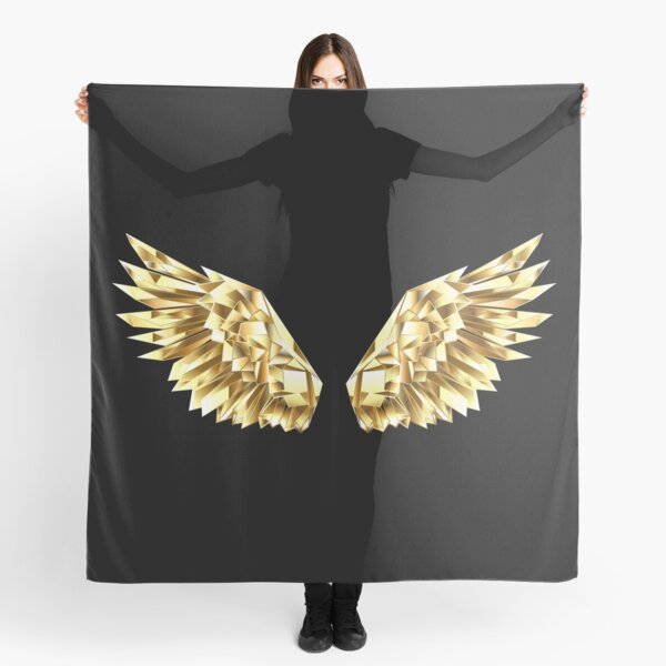 SILVER METALLIC ANGEL SCARVES