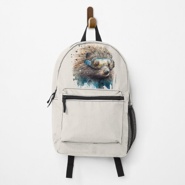 Item preview, Porcupine Rodent with Goggles Watercolor Portrait designed and sold by Sturdust.