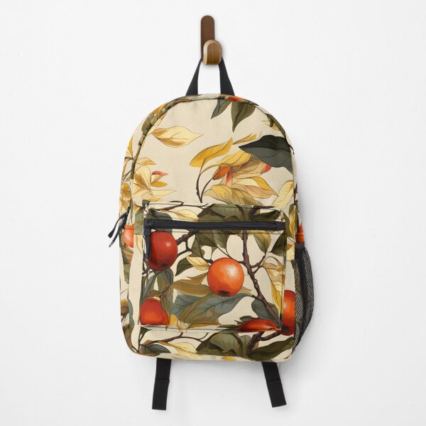 Item preview, Apple Picking September—Apple Cider Season. An artistic illustration depicting ripe red apples on an apple tree with green and golden leaves. Seamless fall pattern in early autumn colors. designed and sold by ignasirus.