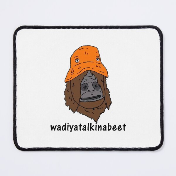 Item preview, monkey and orange hat designed and sold by Ginkger.