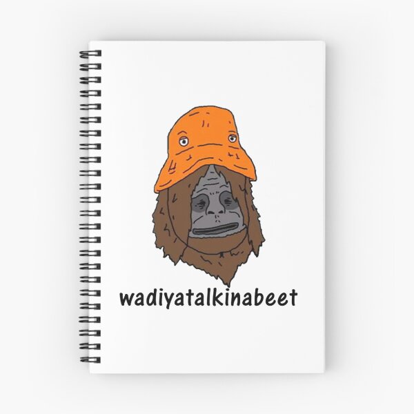 Item preview, monkey and orange hat designed and sold by Ginkger.