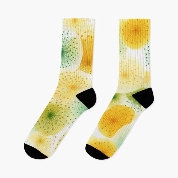 Item preview, Colorful fantasy pattern yellow green orange dandelions dandelion flowers designed and sold by G-M-Designs.