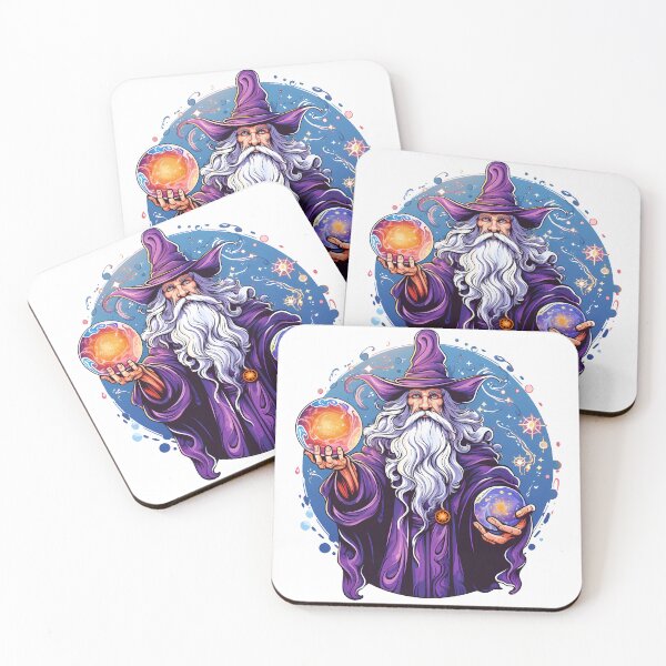 Item preview, Merlin in Violet Sticker designed and sold by ArtMotionFlow.