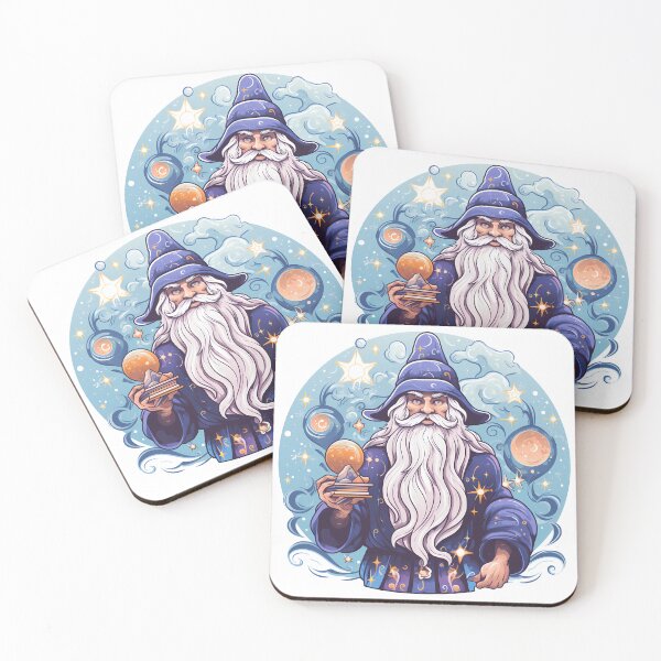 Item preview, Merlin in Violet Sticker designed and sold by ArtMotionFlow.