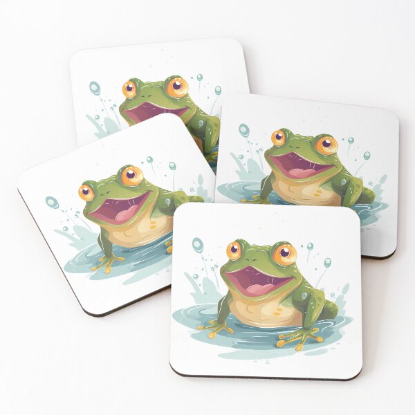 Item preview, Cute Frog Sticker designed and sold by ArtMotionFlow.