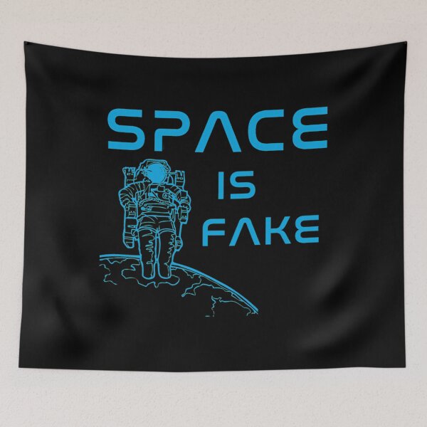 Item preview, Flat Earth Designs - SPACE IS FAKE Premium .   	 designed and sold by limnosalafij.