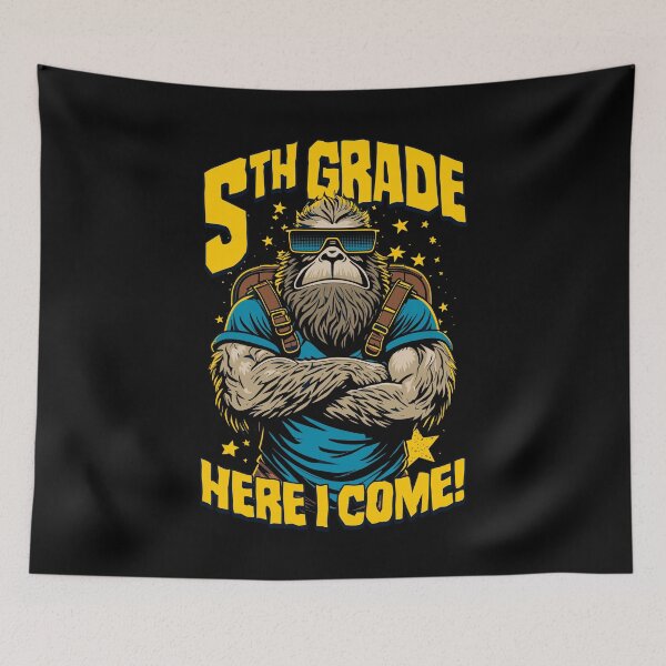 Item preview, 5th Grade Here I Come Back To First Day Of School Bigfoot designed and sold by GrandeDuc.