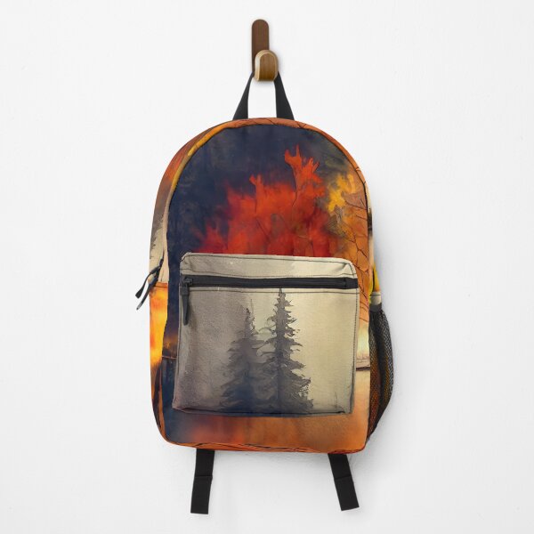 Item preview, Colorful Autumn Landscape Watercolor designed and sold by Art by Lilia.