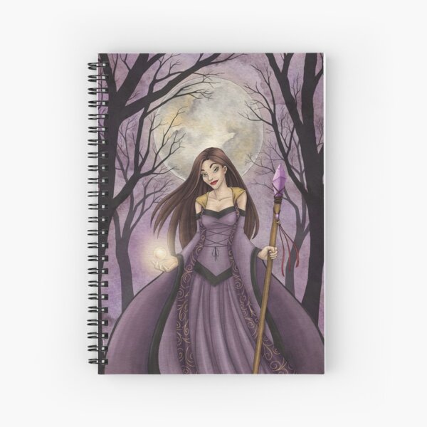 Amethyst Witch Spiral Notebook