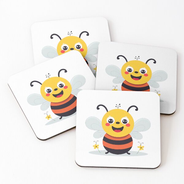 Item preview, Too Cute Bee Sticker designed and sold by ArtMotionFlow.