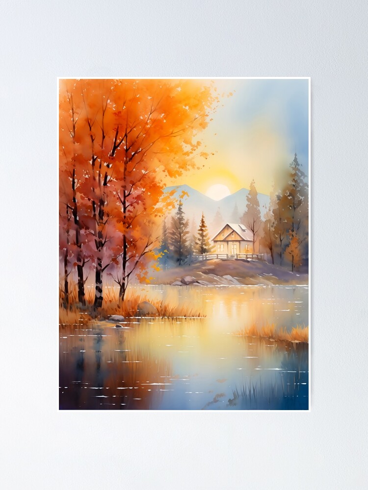 Autumn Lake Watercolor Mastery Workshop