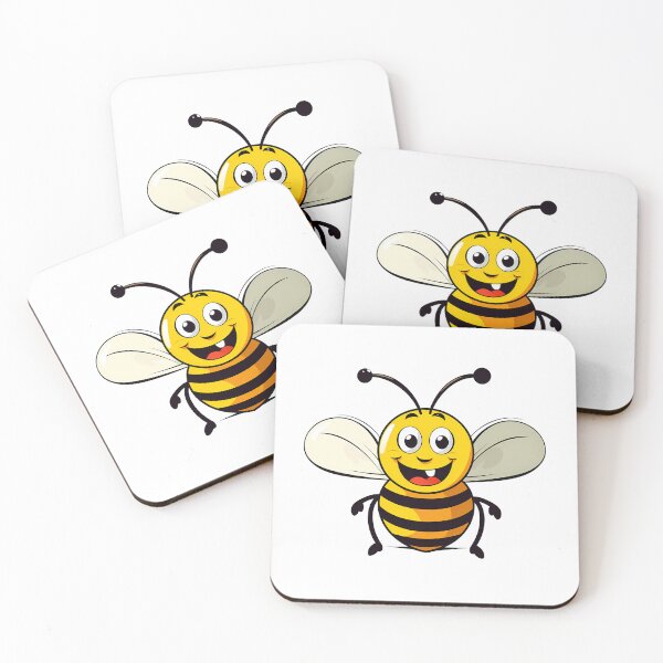 Item preview,  Adorable Bee Sticker designed and sold by ArtMotionFlow.
