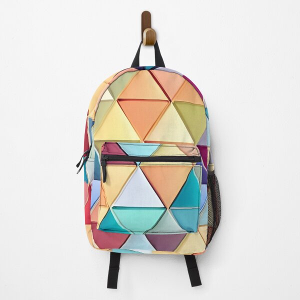Item preview, Colorful triangles design, vibrant shapes pattern designed and sold by artbelka.