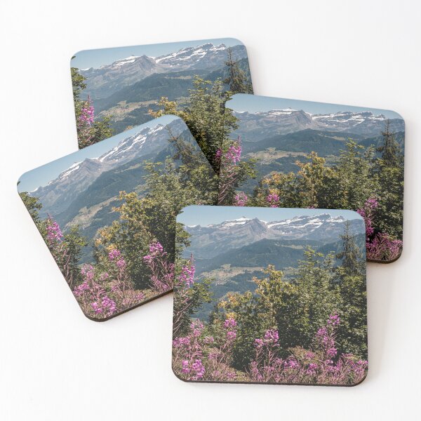 Item preview, Scenic panorama in the Swiss Alps in summer designed and sold by svanaerschot.