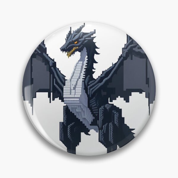 Aperçu de l'œuvre Dragon Noir Pixel Art créée et vendue par Pannyyy.