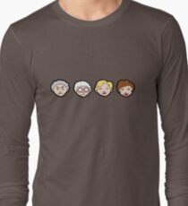 Emoji goldene Mädchen Langarmshirt
