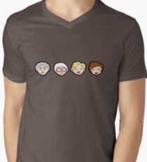 Emoji Golden Girls Men's V-Neck T-Shirt