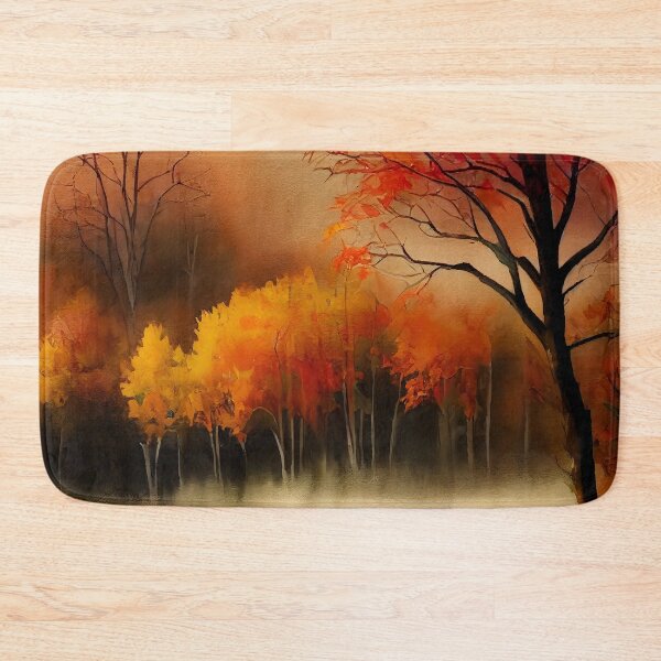 Item preview, Colorful Autumn Landscape Watercolor 2 designed and sold by Art by Lilia.