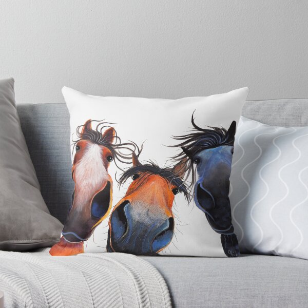 Item preview, HaPPY HoRSe PRiNT ' WHo LeFT THe GaTe OPeN ? ' BY SHiRLeY MacARTHuR designed and sold by Shirley MacArthur Limited.