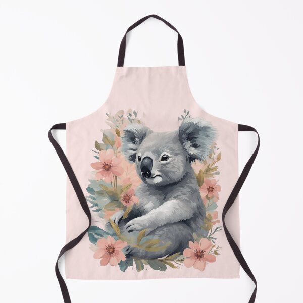 Item preview, Cute Koala Amidst Pink Flowers designed and sold by CutiePalace.