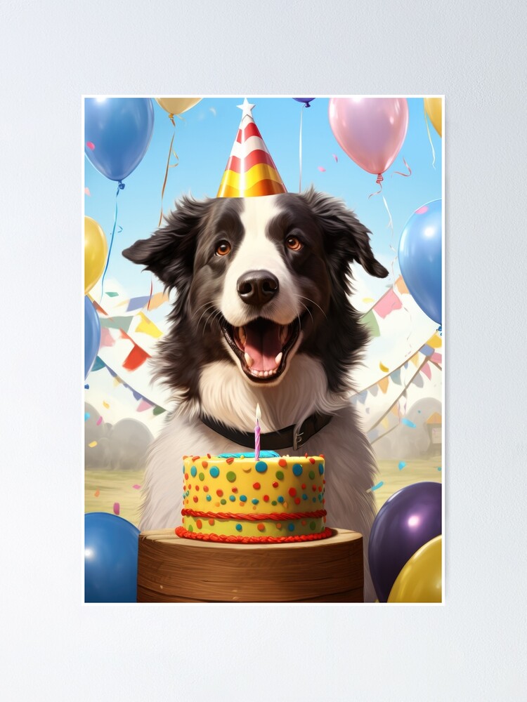 Border collie 2024 birthday cake