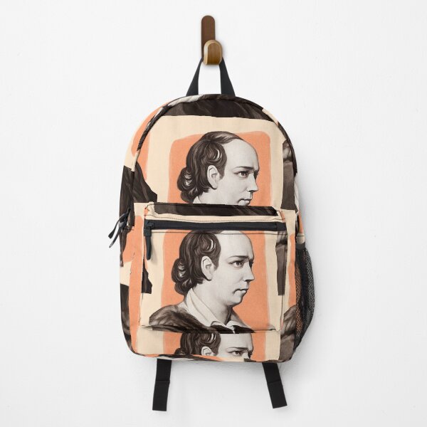 Item preview, Irish Writer Oliver Goldsmith - orange - illustration designed and sold by Litstoy.
