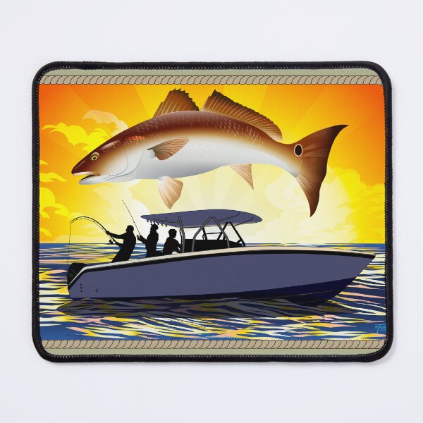 Item preview, Red Drum Fishing at Sunset designed and sold by Color4Nature.