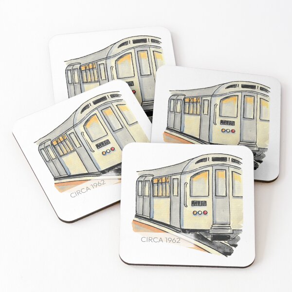 Item preview, Classic  Silver Tube Train  designed and sold by KarenBakerArt.