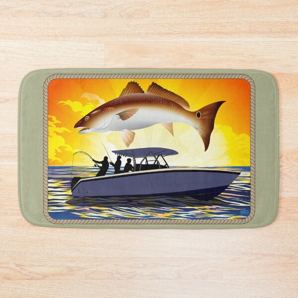 Item preview, Red Drum Fishing at Sunset designed and sold by Color4Nature.