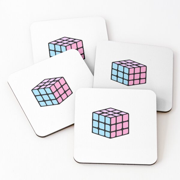 Item preview, Cubo de rubix color pastel designed and sold by AmyJStickers.